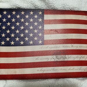 American Flag Decorative Mat